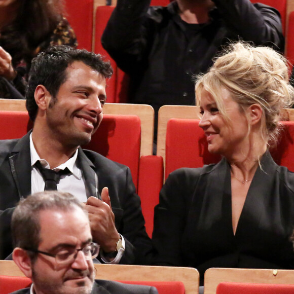 Exclusif - Virginie Efira et son ex-compagnon Mabrouk El Mechri lors de la remise du prix Lumière à Martin Scorsese lors du festival Lumière 2015 (Grand Lyon Film Festival) à Lyon. Le 16 octobre 2015