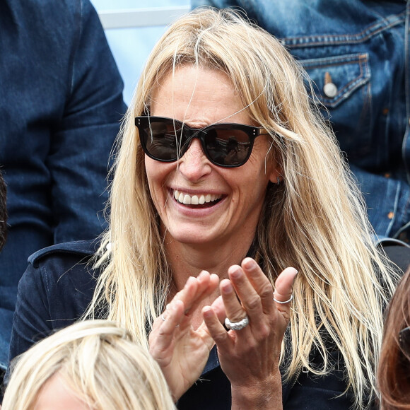 Estelle Lefébure - Célébrités dans les tribunes des internationaux de France de tennis de Roland Garros à Paris, France, le 7 juin 2019. © Cyril Moreau/Bestimage