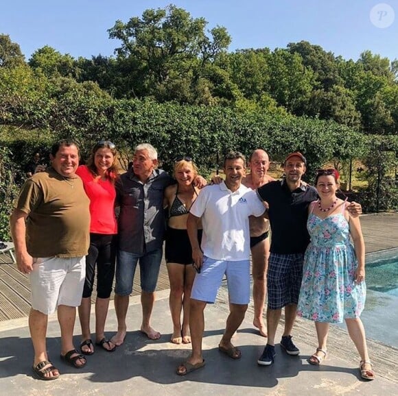 Maude de "L'amour est dans le pré 2019" lors du tournage du bilan, avec les autres agriculteurs, près d'Avignon, en septembre - photo Instagram du 3 décembre 