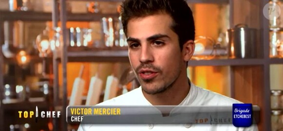 Victor lors de la demi-finale de "Top Chef 2018" (M6) mercredi 18 avril 2018.