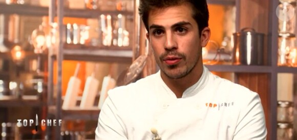 Victor lors de la demi-finale de "Top Chef 2018" (M6) mercredi 18 avril 2018.