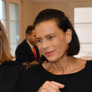 Exclusif - La princesse Stéphanie de Monaco et sa fille Camille Gottlieb - La princesse Stéphanie de Monaco et sa fille Camille ont remis des colis aux ainés monégasques au Foyer Rainier III à Monaco. Le 18 novembre 2019. © Bruno Bebert / PRM / Bestimage