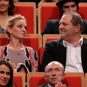 Uma Thurman et Harvey Weinstein au Prix Lumière à Lyon, en 2013.