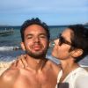 Fanny Leeb pose avec son chéri Olivier sur Instagram, le 4 décembre 2019.