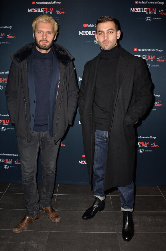 Hugo Becker et Dali Benssalah - Photocall du "Mobile Film Festival" au cinéma MK2 à Paris le 3 décembre 2019. © Veeren/Bestimage