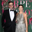 Colin Firth et sa femme Livia Giuggioli Firth lors de la cérémonie des Green Carpet Fashion Awards au théâtre La Scala lors de la fashion week à Milan, le 22 septembre 2019.