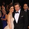 Colin Firth et sa femme Livia aux Oscars en 2011.