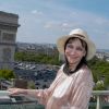 Exclusif - Anna Karina (de son vrai nom Hanne Karin Bayer sur la terrasse Publicis lors du 4ème Champs Elysées Film Festival à Paris. Le 13 juin 2015