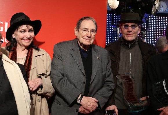 Anna Karina, Robert Hossein, Tcheky Karyo - Clôture des "Rencontres Internationales du Cinéma" et remise du prix Henri-Langlois à Vincennes le 3 février 2014.
