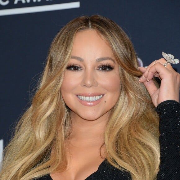 Mariah Carey dans la press room des "2019 Billboards Music Awards" au MGM Grand Garden Arena à Las Vegas, le 1er mai 2019.