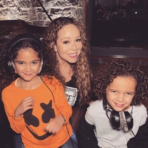 Mariah Carey et ses enfants Monroe et Moroccan. Instagram. Le 28 juillet 2019.