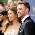 Jessica Biel, Justin Timberlake People au 70ème Primetime Emmy Awards au théâtre Microsoft à Los Angeles le 17 septembre 2018.