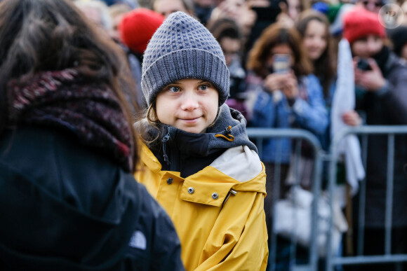 La militante Greta Thunberg participe à la manifestation Friday for Future à Turin le 13 décembre 2019.