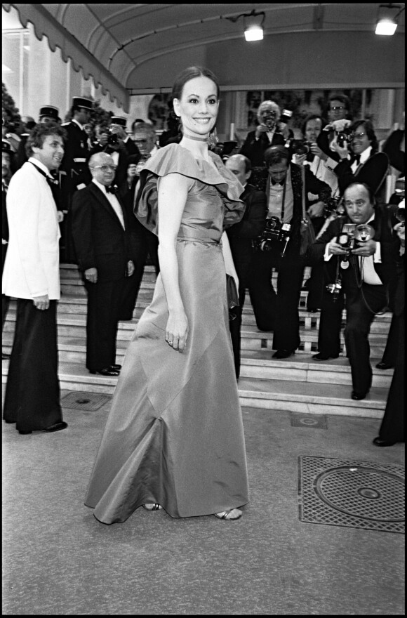 Claudine Auger au Festival de Cannes en 1979.