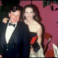 Claudine Auger et son mari au Festival de Cannes en 1986.