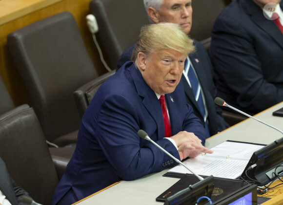 Donald Trump lors de la 74ème assemblée générale de l'ONU à New-York le 23 Septembre 2019.