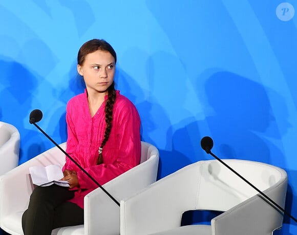 Greta Thunberg participe au sommet sur le climat à l'ONU à New York, le 23 septembre 2019. La jeune activiste a accusé plusieurs pays, dont la France, d'avoir notamment brisé ses rêves.