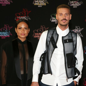 Christina Milian et Matt Pokora (M.Pokora) portent un gilet signé Dior qui coûte 2450 euros - Christina Milian enceinte et son compagnon Matt Pokora (M. Pokora) - 21ème édition des NRJ Music Awards au Palais des festivals à Cannes le 9 novembre 2019. © Dominique Jacovides/Bestimage