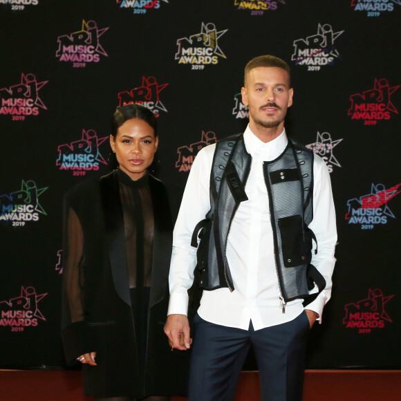 Christina Milian enceinte et son compagnon Matt Pokora (M. Pokora) - 21ème édition des NRJ Music Awards au Palais des festivals à Cannes le 9 novembre 2019. © Dominique Jacovides/Bestimage