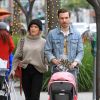 Hilary Duff est allée faire du shopping avec son compagnon Matthew Koma et sa fille Banks dans le quarter de Beverly Hills à Los Angeles, le 30 novembre 2019