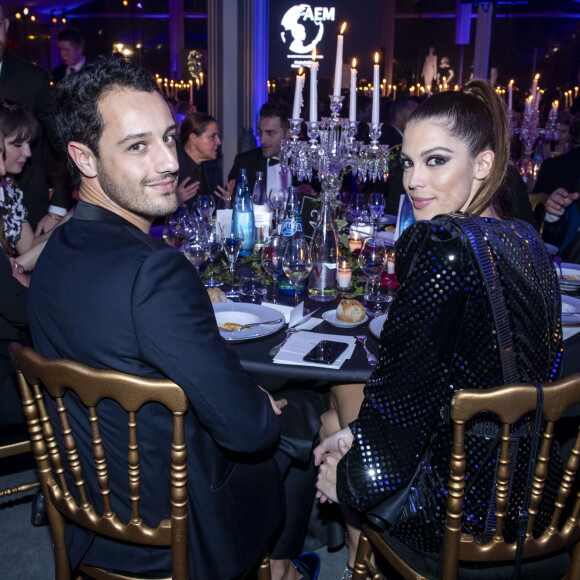 Iris Mittenaere (Miss France et Miss Univers 2016) et Diego El Glaoui - Dîner de gala de l'association AEM (Un Avenir pour les Enfants du Monde) au bénéfice des enfants du Rwanda organisé par B.Djian au Pavillon Ledoyen à Paris, France, le 12 décembre 2019. Chaque année avant les fêtes, B.Djian mobilise la mode, le temps d'un dîner caritatif au profit des enfants du Rwanda. La directrice de la rédaction de Numéro Magazine associe à la cause de l'association AEM, les grandes maisons de couture française. © Olivier Borde/Bestimage