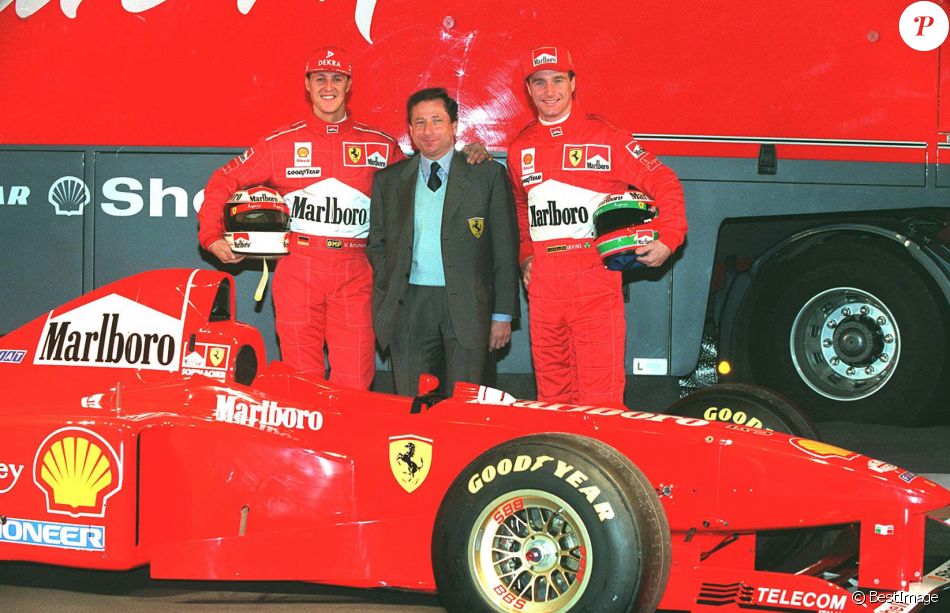 Michael Schumacher à Maranello, en Italie le 10 janvier 1997 - Purepeople
