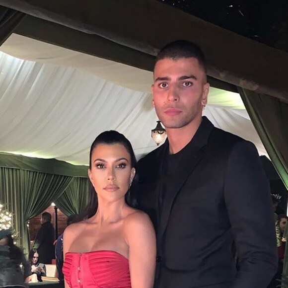 Kourtney Kardashian et Younes Bendjima le 27 décembre 2019 sur Instagram.