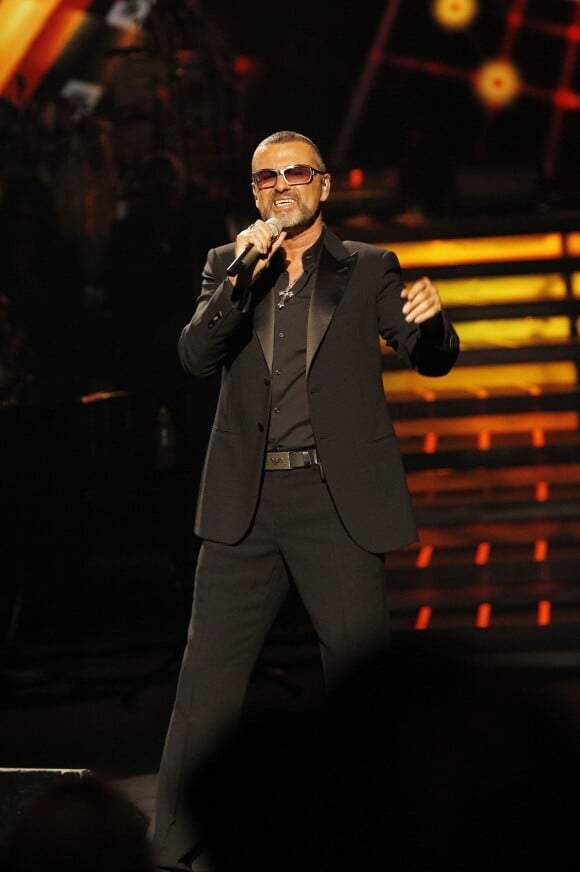 George Michael en concert à l'Opéra Garnier le 9 septembre 2012.