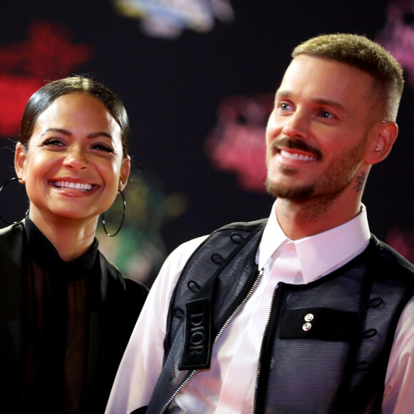 Christina Milian enceinte et son compagnon Matt Pokora (M. Pokora) - 21e édition des NRJ Music Awards au Palais des festivals à Cannes le 9 novembre 2019. © Dominique Jacovides/Bestimage