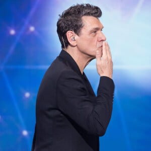 Marc Lavoine - Deuxième jour de la 33ème édition du Téléthon au Parc de la Villette à Paris le 7 décembre 2019. Le compteur de la 33ème édition du Téléthon a atteint 74,6 millions d'euros dimanche 8 décembre, en hausse par rapport à l'édition 2018 où l'événement caritatif avait été bousculé par la mobilisation des "gilets jaunes". © Tiziano Da Silva/Bestimage