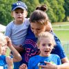 La princesse Victoria de Suède, la princesse Estelle de Suède - Les enfants du prince Daniel participent à la journée Pep au parc Hagaparken à Stockholm, le 8 septembre 2019.