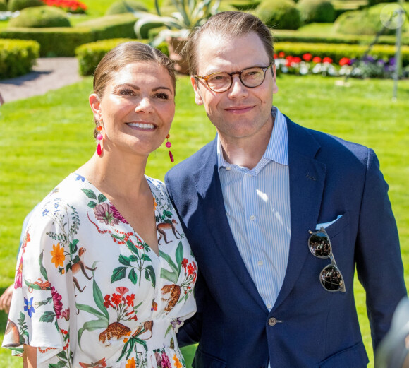 La princesse Victoria de Suède, le prince Daniel de Suède - La famille royale de Suède célèbre l'anniversaire (42 ans) de la princesse Victoria de Suède à la Villa Solliden à Oland en Suède, le 14 juillet 2019.