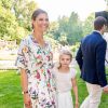 La princesse Victoria de Suède et son mari le prince Daniel de Suède - La famille royale de Suède célèbre l'anniversaire (42 ans) de la princesse Victoria de Suède à la Villa Solliden à Oland en Suède, le 14 juillet 2019.