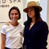 Alessandra Sublet s'associe à la femme de Tony Parker, Axelle, pour l'ouverture d'un nouveau centre esthétique à Paris. Sur Instagram, le 27 décembre 2019.
