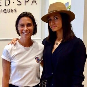 Alessandra Sublet s'associe à la femme de Tony Parker, Axelle, pour l'ouverture d'un nouveau centre esthétique à Paris. Sur Instagram, le 27 décembre 2019.