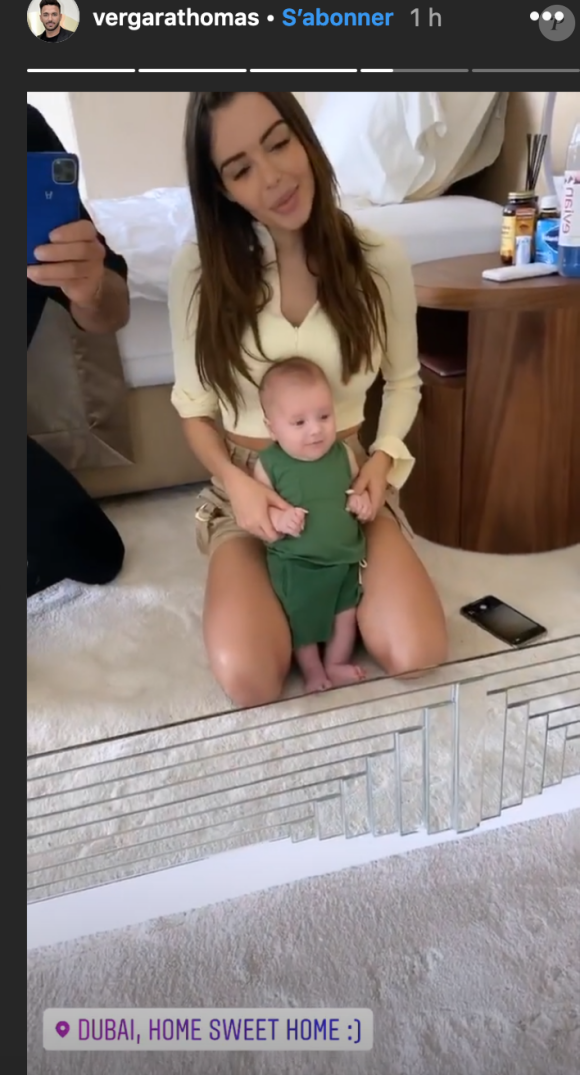Nabilla et Thomas Vergara avec leur fils Milann - Instagram, 3 janvier 2020