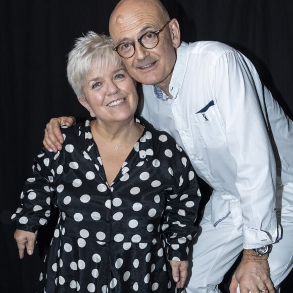 Exclusif - Mimie Mathy et son mari Benoist Gérard - Surprises - Backstage de l'enregistrement de l'émission "La Chanson secrète 4", qui sera diffusée le 4 janvier 2020 sur TF1, à Paris. Le 17 décembre 2019 © Gaffiot-Perusseau / Bestimage