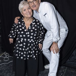 Exclusif - Mimie Mathy et son mari Benoist Gérard - Surprises - Backstage de l'enregistrement de l'émission "La Chanson secrète 4", qui sera diffusée le 4 janvier 2020 sur TF1, à Paris. Le 17 décembre 2019 © Gaffiot-Perusseau / Bestimage