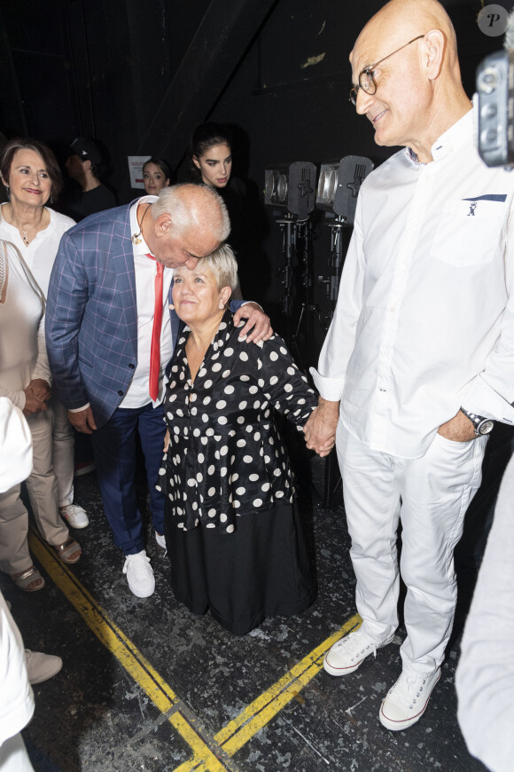 Exclusif - Michel Fugain, Mimie Mathy et son mari Benoist Gérard - Surprises - Backstage de l'enregistrement de l'émission "La Chanson secrète 4", qui sera diffusée le 4 janvier 2020 sur TF1, à Paris. Le 17 décembre 2019 © Gaffiot-Perusseau / Bestimage