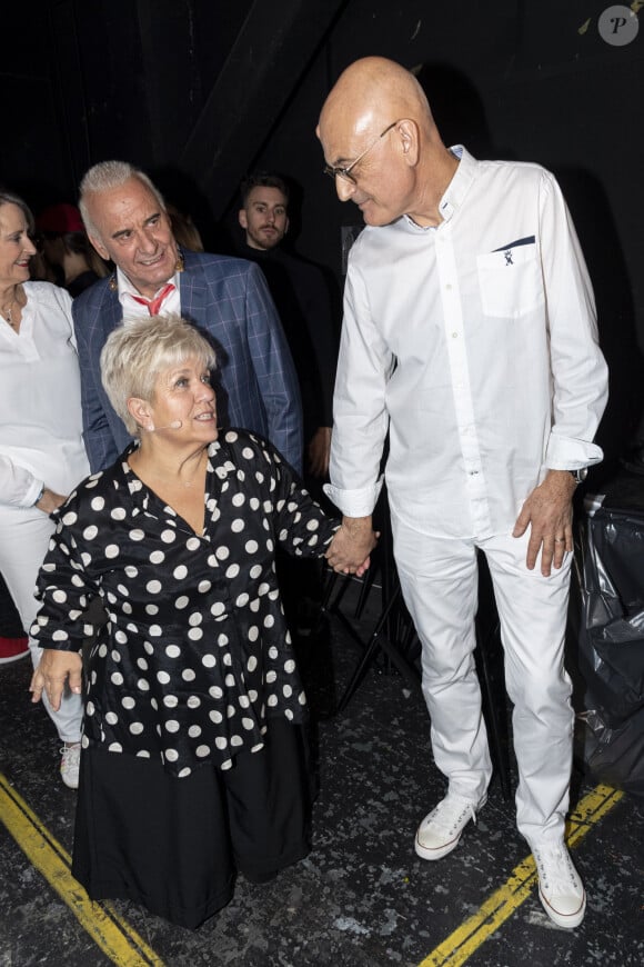 Exclusif - Michel Fugain, Mimie Mathy et son mari Benoist Gérard - Surprises - Backstage de l'enregistrement de l'émission "La Chanson secrète 4", qui sera diffusée le 4 janvier 2020 sur TF1, à Paris. Le 17 décembre 2019 © Gaffiot-Perusseau / Bestimage