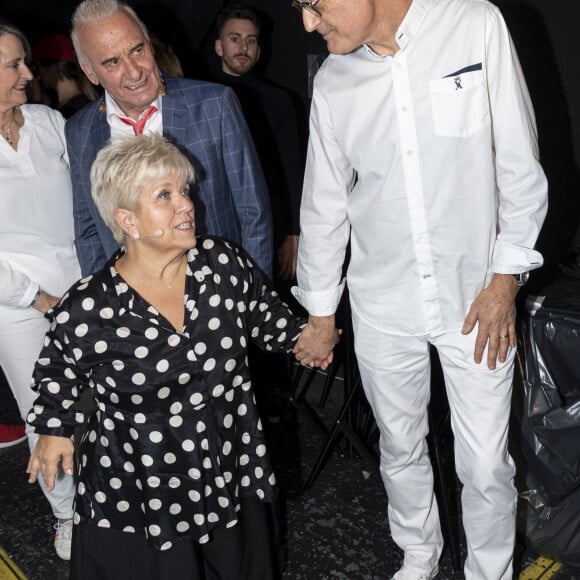 Exclusif - Michel Fugain, Mimie Mathy et son mari Benoist Gérard - Surprises - Backstage de l'enregistrement de l'émission "La Chanson secrète 4", qui sera diffusée le 4 janvier 2020 sur TF1, à Paris. Le 17 décembre 2019 © Gaffiot-Perusseau / Bestimage