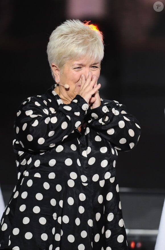 Photo : Exclusif - Mimie Mathy et ses soeurs - Surprises - Enregistrement  de l'émission "La Chanson secrète 4", qui sera diffusée le 4 janvier 2020  sur TF1, à Paris. Le 17 décembre 2019 © Gaffiot-Perusseau / Bestimage -  Purepeople