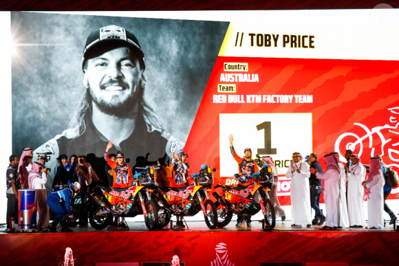 01 Price Toby (aus), KTM, Red Bull KTM Factory Team, Moto, Bike, action lors de la cérémonie de départ du Dakar 2020 à Djeddah, Arabie Saoudite, le 4 janvier 2020. © François Flamand/Panoramic/Bestimage