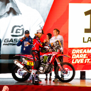14 Sanz Laia (esp), KTM, KTM Factory Racing Team, Moto, Bike, action lors de la cérémonie de départ du Dakar 2020 à Djeddah, Arabie Saoudite, le 4 janvier 2020. © François Flamand/Panoramic/Bestimage