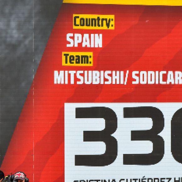 336 Gutierrez Herrero Cristina (esp), Moreno Huete Pablo (esp), Mitsubishi, Mitsubishi / Sodicars Racing, Auto, Car, action lors de la cérémonie de départ du Dakar 2020 à Djeddah, Arabie Saoudite, le 4 janvier 2020. © François Flamand/Panoramic/Bestimage