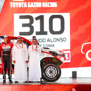 310 Alonso Fernando (esp), Coma Marc (esp), Toyota Hilux, Toyota Gazoo Ragin, Auto, Car, action lors de la cérémonie de départ du Dakar 2020 à Djeddah, Arabie Saoudite, le 4 janvier 2020. © François Flamand/Panoramic/Bestimage