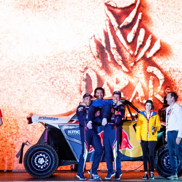 403 Despres Cyril (fra), Horn Mike (che), OT3, Red Bull Offroad Team USA, SSV, portrait lors de la cérémonie de départ du Dakar 2020 à Djeddah, Arabie Saoudite, le 4 janvier 2020. © François Flamand/Panoramic/Bestimage