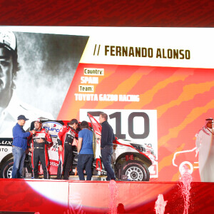 310 Alonso Fernando (esp), Coma Marc (esp), Toyota Hilux, Toyota Gazoo Ragin, Auto, Car, action lors de la cérémonie de départ du Dakar 2020 à Djeddah, Arabie Saoudite, le 4 janvier 2020. © François Flamand/Panoramic/Bestimage