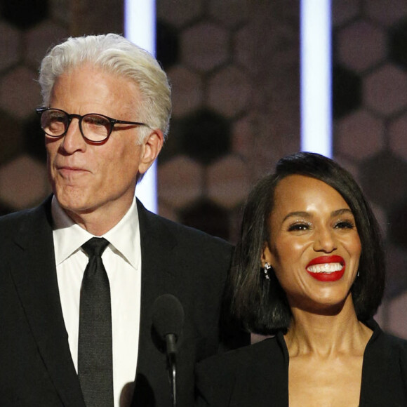Ted Danson et Kerry Washington assistent à la 77ème cérémonie annuelle des Golden Globe Awards au Beverly Hilton Hotel à Los Angeles, le 5 janvier 2020.
