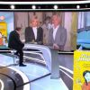 Brigitte Macron et Didier Deschamps en direct dans le JT de 13 heures, sur TF1, le 8 janvier 2020, depuis le centre hospitalier d'Orléans.